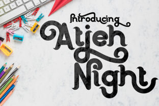 Atjeh Night: A Display Font for a Memorable Brand Personality