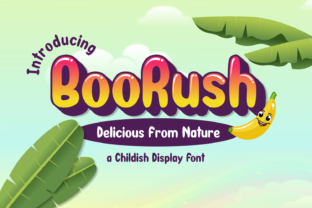 BooRush: A Playful Display Font for Bold Campaigns