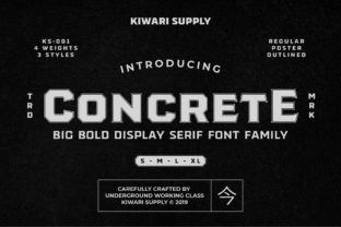 Concrete: A Modern Display Font for Bold Web Design Projects