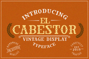 El Cabestor: A Retro Display Font for Editorial Design