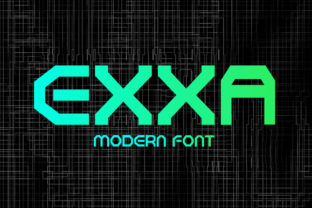 Exxa: A Futuristic Display Font That Brings Bold Sci-Fi Energy to Branding Projects