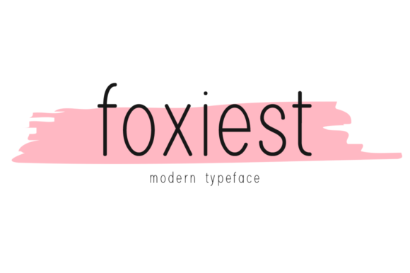 Foxiest: A Display Font for Editorial Design