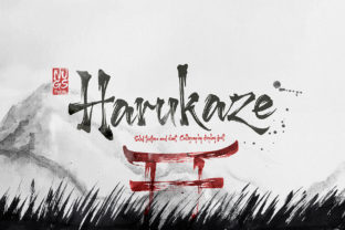 Harukaze: A Bold Brush Display Typeface for Editorial Impact