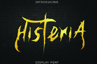 Histeria: A Display Font Adding Twisted Charm to Campaigns