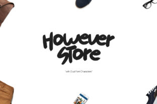 However Store Font: A Simple Display Typeface for Modern Brands