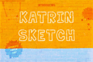Katrin Sketch: A Whimsical Display Font for Crafters
