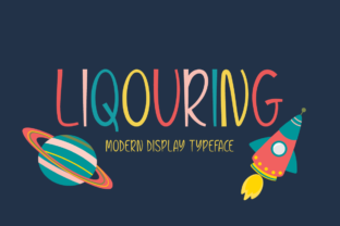 Liqouring: A Playful Display Font for Editorial Design