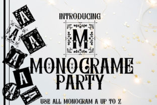 Monograme Party: A Fun Vintage Display Font