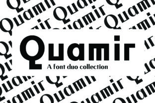 Quamir: A Modern Display Font for Brand Identity