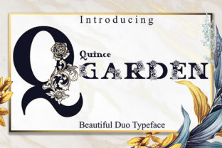 Quince Garden: A Refined Display Font for Editorial Design