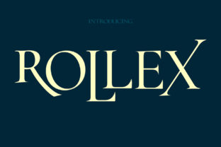 Rollex: A Refined Display Font for Editorial Design