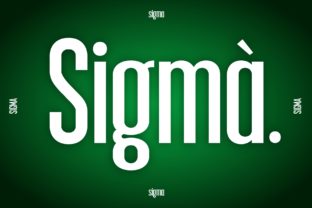 Sigma: A Cleverly Structured Display Font for Smart Branding
