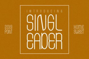 Singleader: A Classic Display Font for Editorial Design