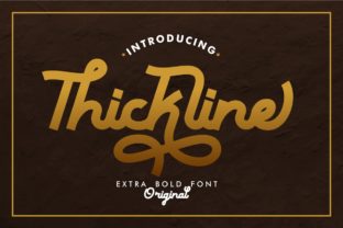 Thickline: A Fun Display Font for Bold Branding